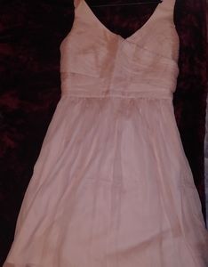 J. Crew coral bridesmaid dress